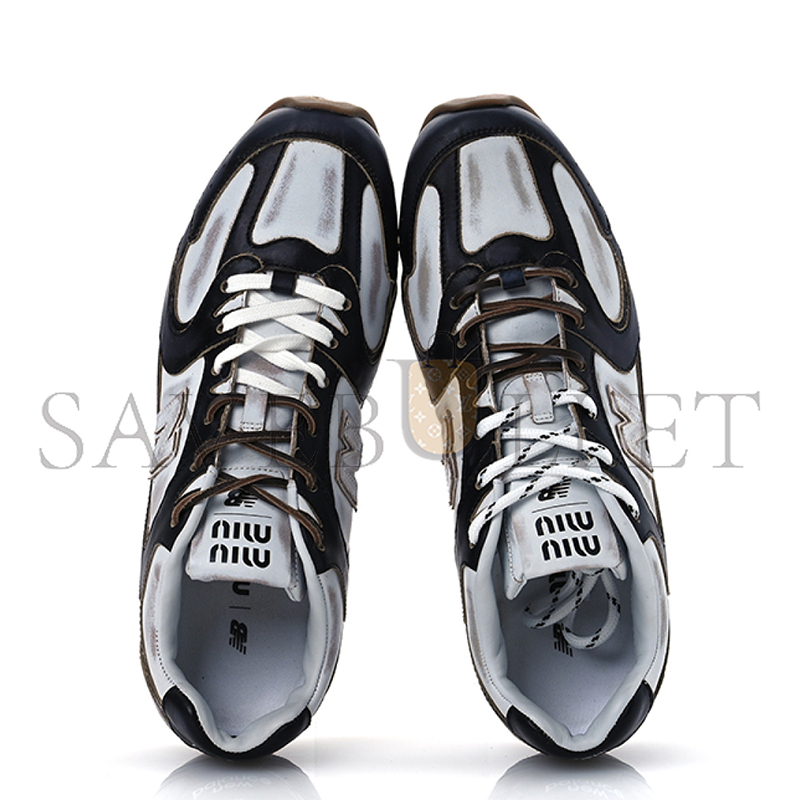 MIU MIU X NEW BALANCE 530 LEATHER SNEAKERS 5E165E